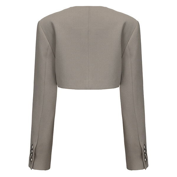 Autumn Urban Style Women Slim Fit Short Suit Top Professional Casual Stitching Hot Girl Coat MZ0A3412